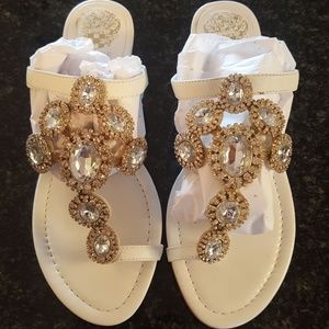 Vince Camuto Iriss Bejeweled  Sandal Sz 6.5